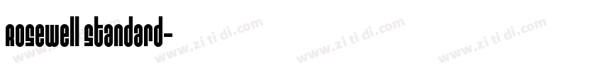 Rosewell Standard字体转换